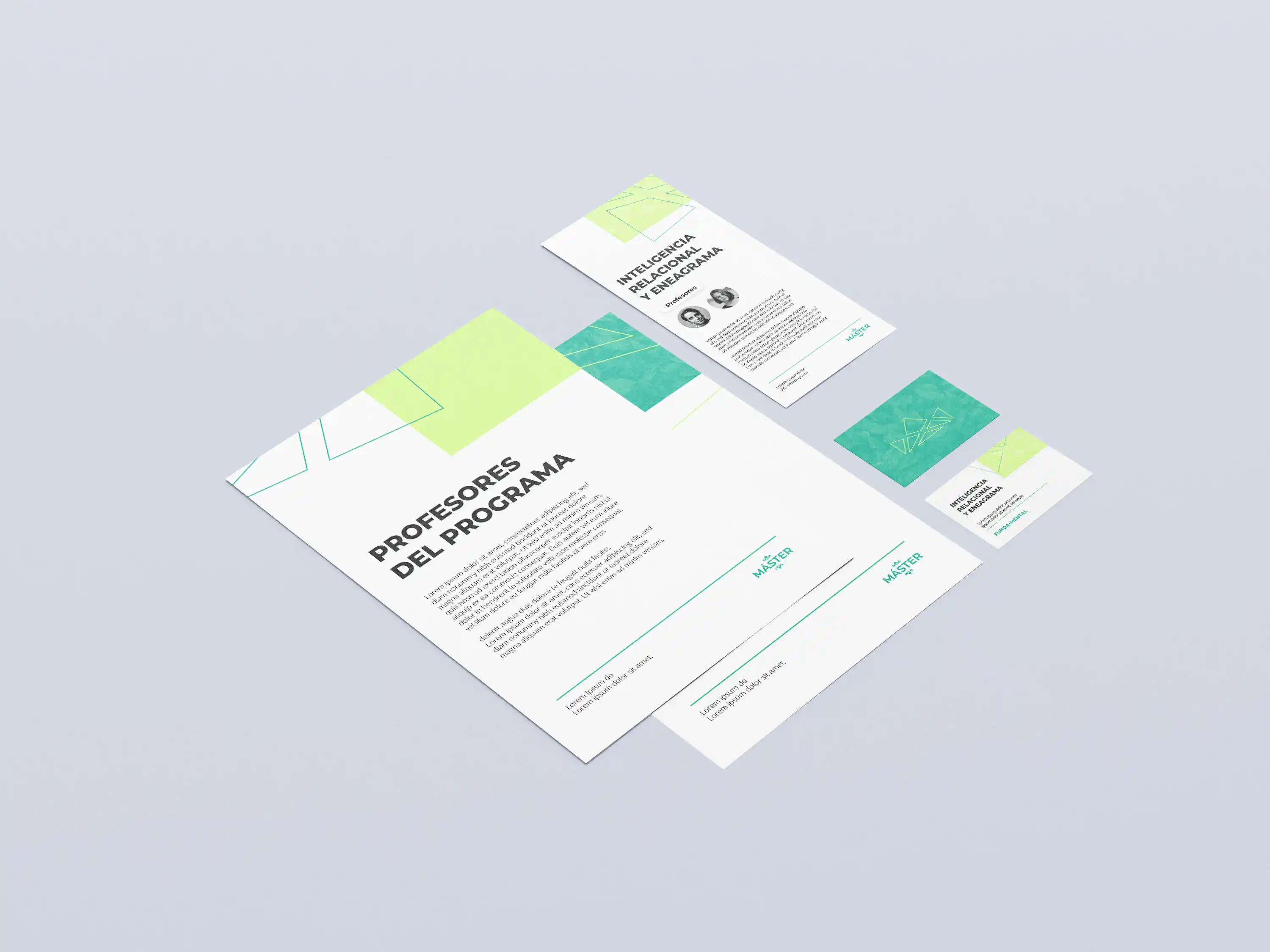 Brand applied to event materials